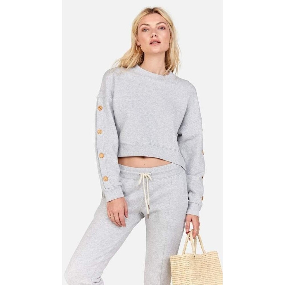 Mate The Label Harvey Sweatshirt S NWT Lounge Eco-Chic Minimalist Cozy Sporty